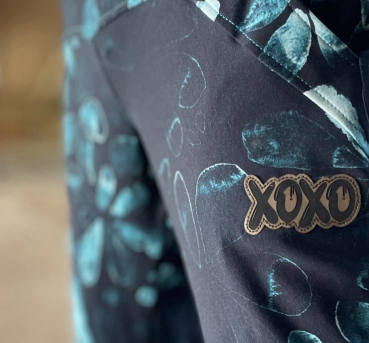 Label  " XOXO- Outline " -  ca. 6,2 cm breit - Kunstleder ++ Farbauswahl ++